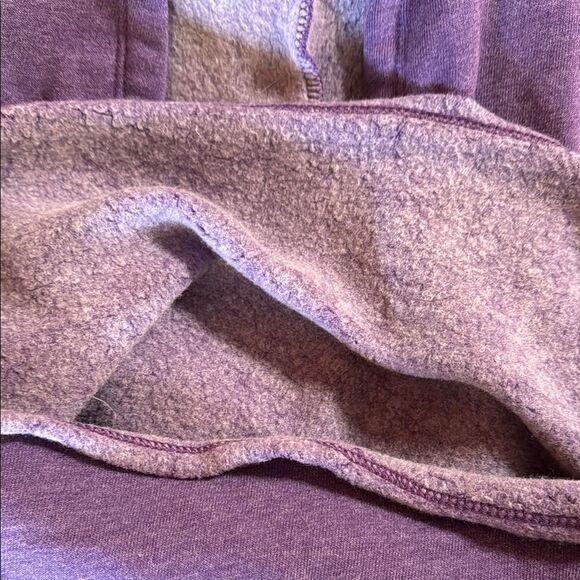 Purple TCU Horned Frogs Women's Hoodie.  Cropped.  Fleece. Size Small. - Picture 6 of 6